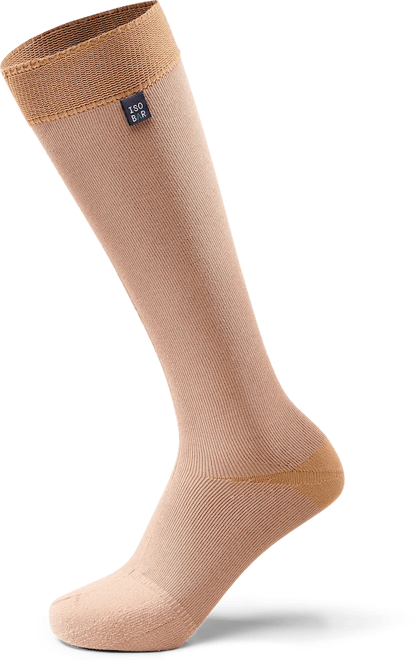 ISOBAR Travel & Lifestyle Socks in Beige